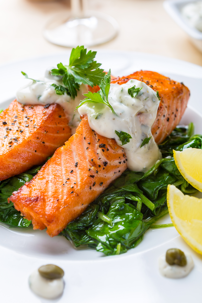 Salmon with Cream Sauce - Road Tested Media